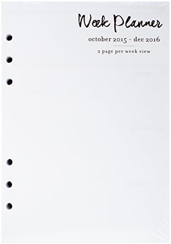 Color Crush A5 Personal Planner Calendar Inserts-15 Months W/Week View