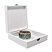 Decorative Wooden Treasure Box With Floral Butterfly Art, Hinged Lid Trinket Box, Mini Storage Chest For Jewelry, Memento Case, Wood Holder For Teabags Coins, Trinket Container, Modern Design