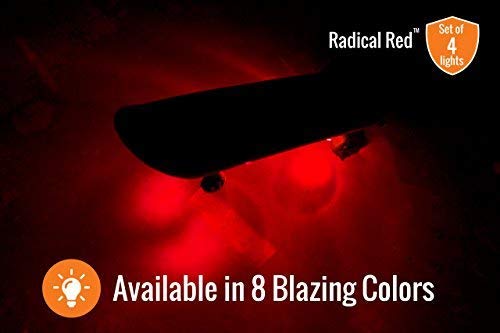 Board Blazers, The Original Led Underglow Skateboard, Longboard, Hoverboard & Scooter Lights (Radical Red) (609408333231)