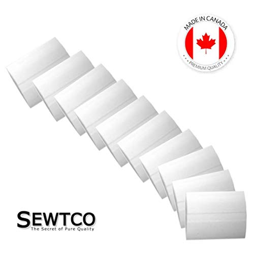 Fabric Chalk for Sewing Tailors Chalk, Tailor Chalk Fabric Markers for Sewing, Fabric Chalk Sewing Made in Canada Wax Based Tailor's Chalk by SEWTCO (White, 10 Pack)