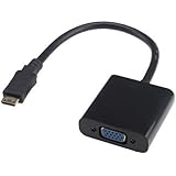 Ably Mini HDMI Male to VGA Female Video Adapter Cable - Black