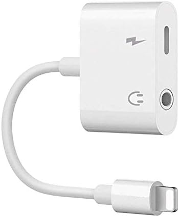 WBSZDS Charging and Headphone Adapter for iPhone 7,Adapter and Charger for iPhone,for iPhone Headphone Jack Audio & Charge & Call & Remote Adapter, Surpport for iOS 12 or Later