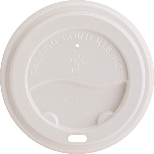 1InTheHome 16 oz Coffee Cups With Lids. Disposable Insulated Ripple Wall Paper Hot Cups with Lids - Thumbnail 2