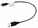 1ft ReadyPlug USB Cable for Bose QuietComfort 20 - Computer USB Charger Cord (1 feet)
