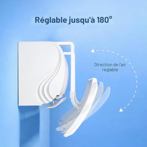 chochoyah Wall Air Conditioning Deflector, Adjustable Air Conditioning Deflector, ABS Anti-Direct Air Conditioner Deflector for Home, Bedroom, Office