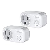 Smart Plug Mini, Oittm Wi-Fi Mini Socket Smart Plug-in Outlet Switch w/Energy Monitoring, Timing Function, Wireless Remote Control, Works with Amazon Alexa Google Assistant, No Hub Required (2-PACK)