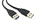 Whizzotech SurperSpeed Cables USB 3.0 Type A Male to Male Cable (1 Meter/3.2feet, Black)