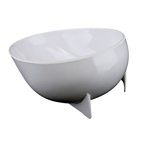 Decorative Egg-Shaped No-Skid Scoop Bowl - Thumbnail 2