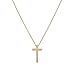Zealmer Gold Cross Necklace Religious Crucifix Pendant Necklace with Faith Reminder Card