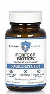 Probiotic America Perfect Biotics Digestive and Immune Support 30 billion CFUs 15 strains 30 capsule (1 Jar)