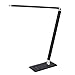 Deckey Folding LED Desk Lamp, Eye-caring Dimmable Office Table Light, 6W Touch Control Night Reading Lamps, Black