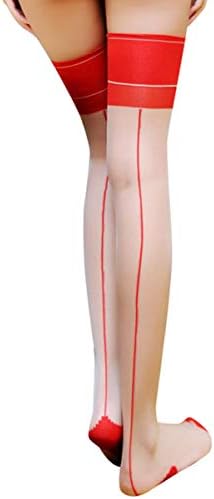 Ultra Thin Sheer Thigh High Rib Silky Control Top Tight, Ultra Shimmery Footed Top Stockings