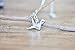 Origami Crane Necklace in Sterling Silver with 16 Inch Chain
