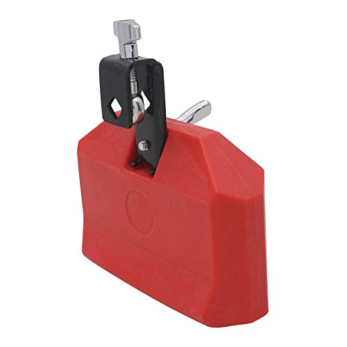 1PC Percussion Drum Bell Block Cowbell Cow Bell Mountable Mallet Musical Instrument Accessory Red New
