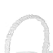 Flower Basket and Ring Pillow Set, Ivory Satin Bowknot Ring Bearer Pillow and Wedding Flower Girl Basket Set (Flower)