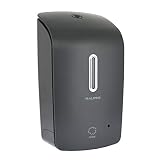 Alpine Wall Mountable, Touchless, Universal Foam Soap Dispenser for Offices, Schools, Warehouses, Food Service Facilities, and Manufacturing Plants, Battery Powered (Gray)