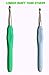 3 PCS Crochet Hooks Set w/Ergonomic Soft Grip Handles - New Size K Hook a.k.a 6.5mm 7mm 8mm (L) - Longer Shaft Than Others To Allow More Yarn Loops - EXCLUSIVE ONLY - Perfect For Arthritic Hands