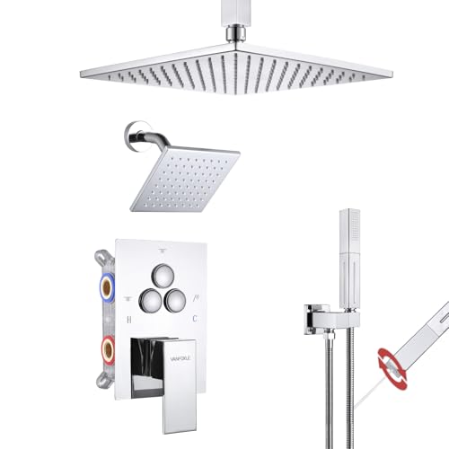 VANFOXLE Push Button Shower Faucet System