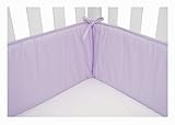 American Baby Company Cotton Percale Crib Bumper, Lavender