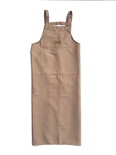 IN n ART Artist Apron/Long Apron - Beige - Thumbnail 3