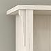 Bush Furniture Salinas L Shaped Desk with Hutch in Antique White | Corner Table with Drawers and Storage for Home Office