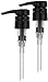 Bar5F Pump for Shampoo Conditioner or Lotion, Salon Brands, Black, 33.8 Oz, 2 Count (Pack of 1), (H72U)