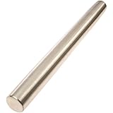 Professional French Rolling Pin for Baking - Smooth Stainless Steel Metal &amp; Tapered Design Best for Fondant, Pie Crust, Cookie &amp; Pastry Dough - Baker Roller by Ultra Cuisine