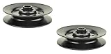 2 PK, V-Idler Pulleys - Compatible with: MTD, Cub Cadet, Troy Bilt Pulley 756-04325