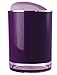 IMMANUEL Float Designer Purple Bathroom Trash Can, Scratch Resistant Acrylic Wastebasket Garbage Bin with Swivel Lid, 5 Liter/1.5 Gallon Capacity, Modern Home Decor