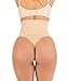 FUT Women Waist Cincher Girdle Tummy Slimmer Sexy Thong Panty Shapewear Postpartum Underwear Beige