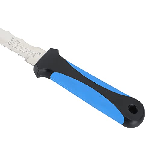 Minova Insulation Knife with Sheath Stainless Steel Blade 11” Double