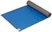 Gaiam Dry-Grip Yoga Mat - 5mm Thick Non-Slip Exercise & Fitness Mat for Standard or Hot Yoga, Pilates and Floor Workouts - Cushioned Support, Non-Slip Coat - 68 x 24 Inches - Blue