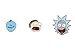 Rick and Morty Pin Set - Mr. Meekseeks - Mr. Poopy Butthole - Enamel Pin (Party Pack)