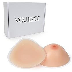 Vollence AA Cup Triangle Silicone Breast Forms Fake