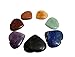 Jet Heart Shaped Chakra 7 Stones Sets Jet International Crystal Therapy Chakra Balancing Reiki Healing Energy Aura Spiritual Metaphysical Divine