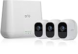 Arlo Pro 2 - Wireless Home Security Camera System with Siren | Rechargeable, Night vision, Indoor/Outdoor, 1080p, 2-Way Audio, Wall Mount | Cloud Storage Included | 3 camera kit (VMS4330P)