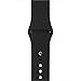 Icesnail Apple Watch Band 38mm 42mm [3 Pieces 2 Length] Soft Silicone Sport Replacement Strap for Apple Watch Series 3 Series 2 Series 1 Sport and Edition All Models, 42mm Black
