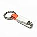 The inCharge Ultra Portable Charging / Sync Keychain Cable Compatible With Apple iPhone / iPad / iPod 10mm Thin Version (Orange)