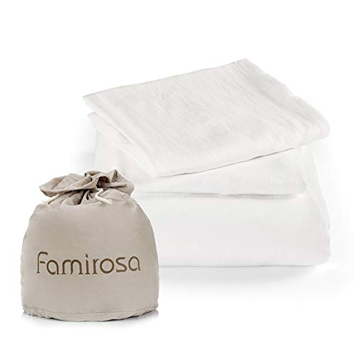 Duvet Cover Queen, 100% Washed Cotton, Linen Like Soft Breathable Durable Bedding Duvet Cover Set, 3-Pieces, Ultra Soft and Easy Care, Simple Style Home Bedding Set 2019 New（3-Piece, Queen, White） - Thumbnail 6