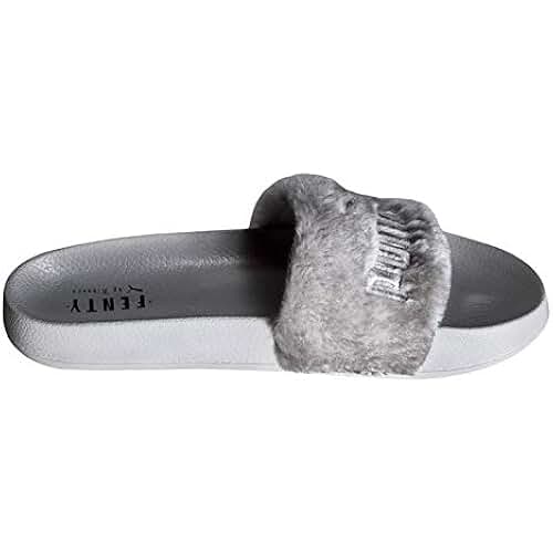 men's fuzzy slides
