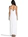 May&Maya Women's Adjustable Shoulder Straps Maxi Dress (XXXL, White)