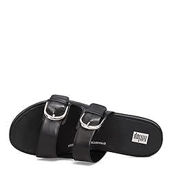 Fitflop Women's Slide Sandals, All Black, 11