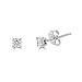 14K White, Rose, Yellow Gold 0.10, 0.15, 0.20 Carat Total Weight Round Diamond Stud Earrings for Women (IGL Certified)