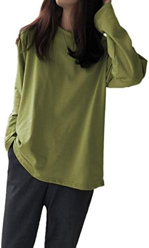 Big laugh Women’s T-Shirt, Cut and Sew, Long Sleeve, Oversized Crew Neck, Big Silhouette