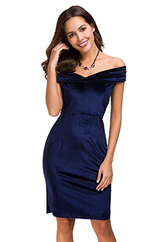 off the shoulder velvet dress