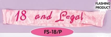 Sash '18 And Legal' 18th Birthday Party Decorations Accessories Favors &amp;