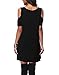 ioiom Ladies Plus Size Black Front Criss Cross Pockets Flowy Summer Dress XL