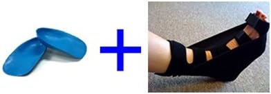 Plantar Fasciitis Day and Night Treatment Package Includes HTP Heel Seat and SSI Plantar Fasciitis Night Splint (Fits Women 7-9 and Men 5-7)
