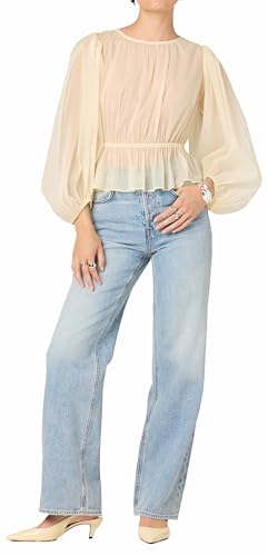 ASTR The Label Women's Amie Top, Lemon, S
