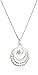 Two-Tone Sterling Silver and Yellow Gold Inspirational Pendant Necklace, 18